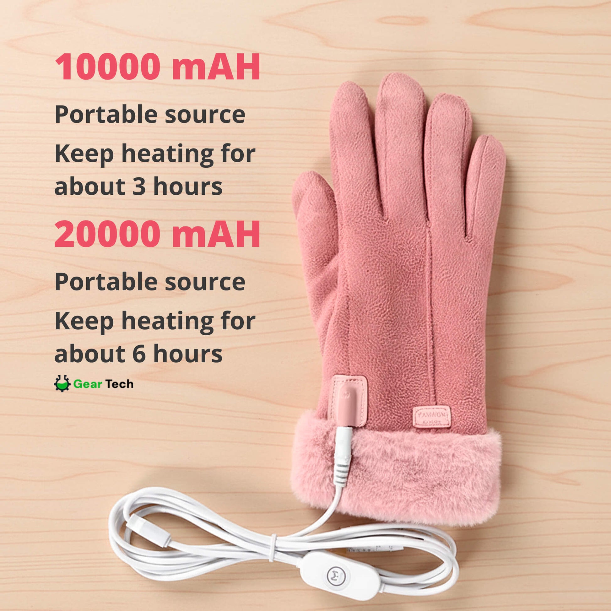 Olvoria | Heated Gloves for Women UK – Women's Thermal Waterproof Winter Gloves with Touchscreen & USB Rechargeable Warm Design
