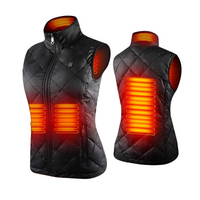 Olvoria | Chaleco calefactable para mujer con control dual y 9 zonas de calentamiento – Comodidad y calor para todas las estaciones