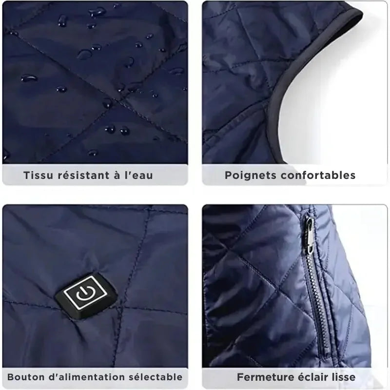 Olvoria | Heated Vest for Women with Dual Control and 9 Heating Zones – Comfort and Warmth for Every Season