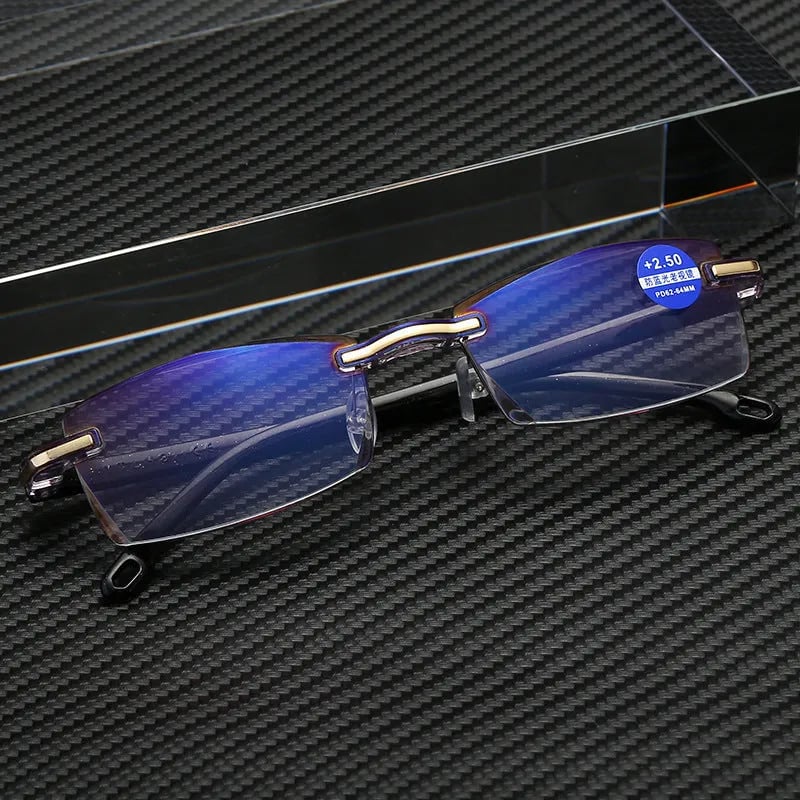 Olvoria | High Hardness Anti-Blue Progressive Distance and Near Range Dual-Use Reading Glasses