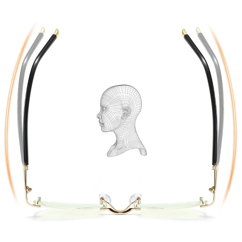Olvoria | High Hardness Anti-Blue Progressive Distance and Near Range Dual-Use Reading Glasses