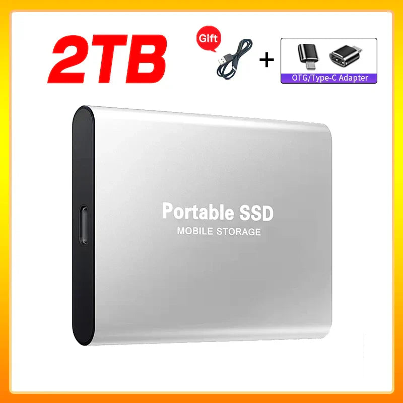 Olvoria | High-Speed External Solid State Drive 1TB Portable External Hard Drive SSD 2TB External Hard Drive SSD Hard Drive For Laptop Mac
