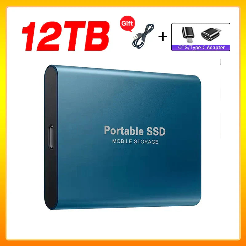 Olvoria | High-Speed External Solid State Drive 1TB Portable External Hard Drive SSD 2TB External Hard Drive SSD Hard Drive For Laptop Mac