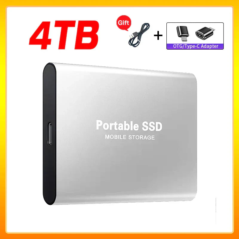 Olvoria | High-Speed External Solid State Drive 1TB Portable External Hard Drive SSD 2TB External Hard Drive SSD Hard Drive For Laptop Mac