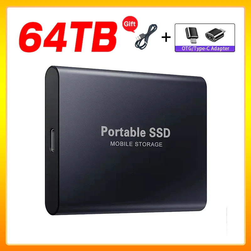 Olvoria | High-Speed External Solid State Drive 1TB Portable External Hard Drive SSD 2TB External Hard Drive SSD Hard Drive For Laptop Mac