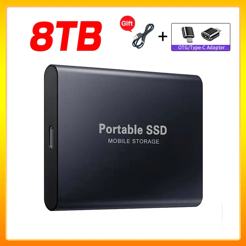 Olvoria | High-Speed External Solid State Drive 1TB Portable External Hard Drive SSD 2TB External Hard Drive SSD Hard Drive For Laptop Mac