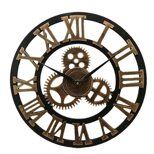 Olvoria | Industrial Wall Clock | Vintage Mechanical Design