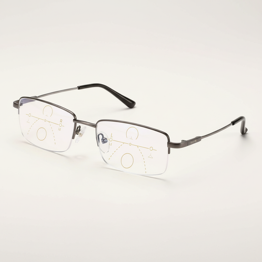 Olvoria | Intelligent Progressive Glasses | ARNO Lens Technology | Photochromic Adjustment | Blue Light Filter & UV400 | Anti-Reflective Coating | Multifocal