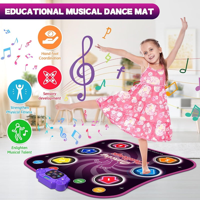 Olvoria | Interactive Dance Mat with 5 Levels of Fun and Challenges for Kids