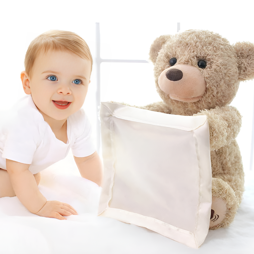 Olvoria | Interactive Peek-A-Boo Teddy Bear Plush Toy