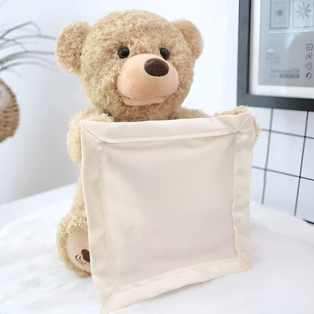 Olvoria | Interactive Peek-A-Boo Teddy Bear Plush Toy