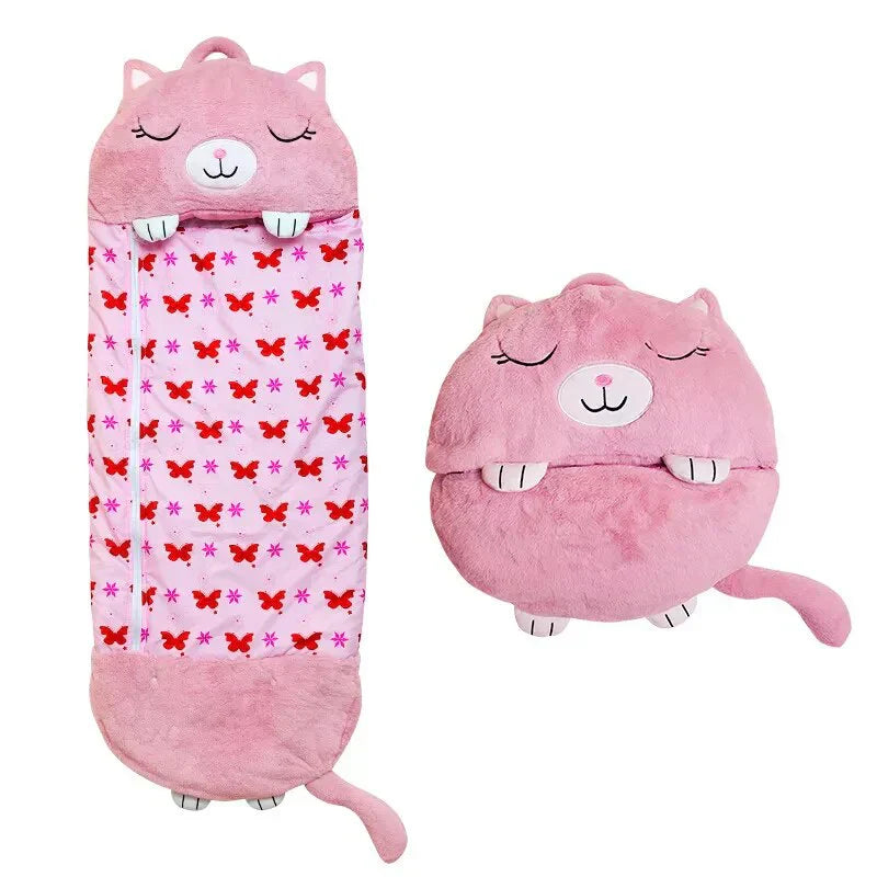 Olvoria | Kids' Sleeping Bag and Plush Toy - Fun Animal Design