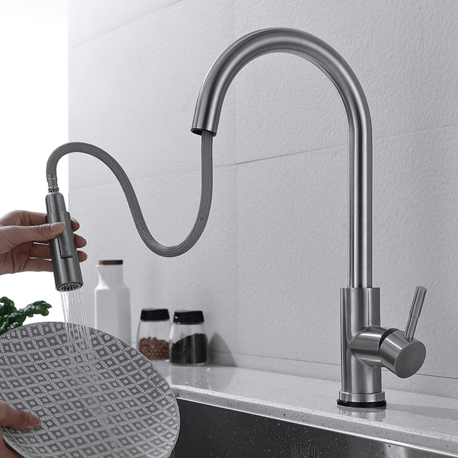 Olvoria | Kitchen Faucet with Motion Sensor and Pull-Down Spray Head