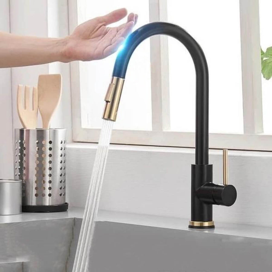 Olvoria | Kitchen Faucet with Motion Sensor and Pull-Down Spray Head