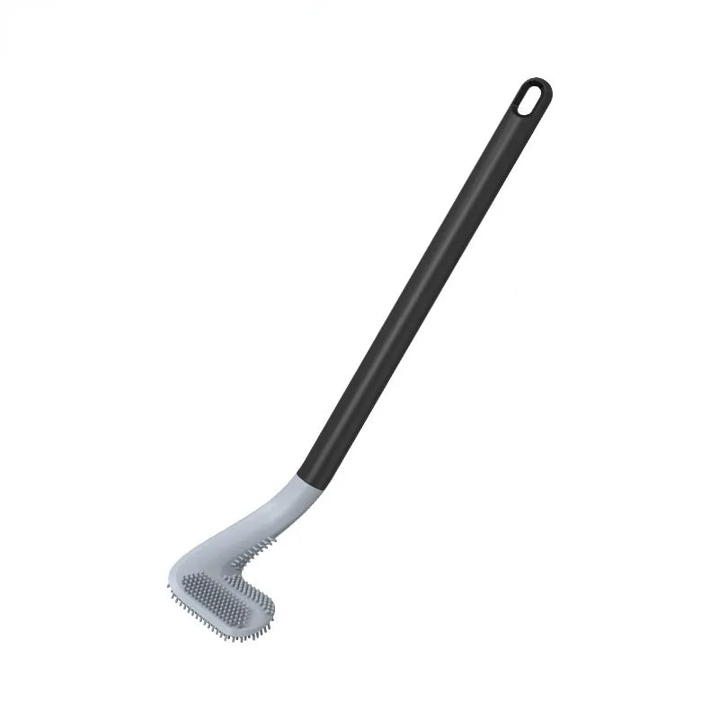 Olvoria | L-Shaped Toilet Brush with Silicone Bristles