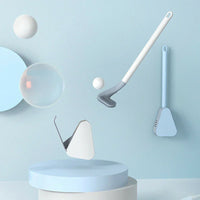 Olvoria | Brosse de toilette en L avec poils en silicone