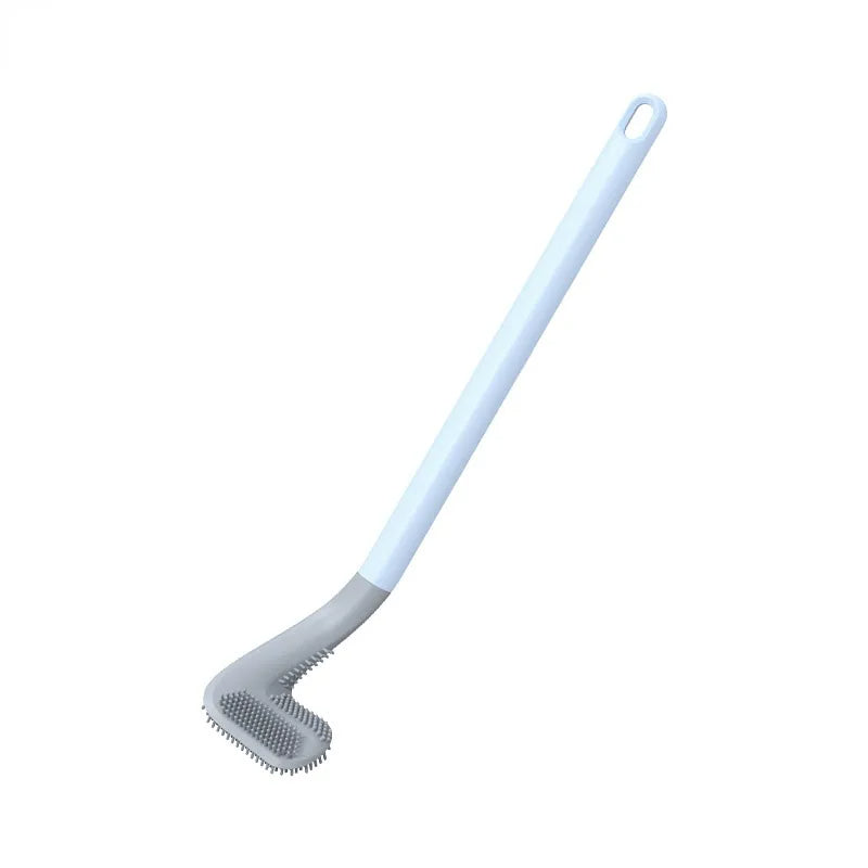 Olvoria | L-Shaped Toilet Brush with Silicone Bristles