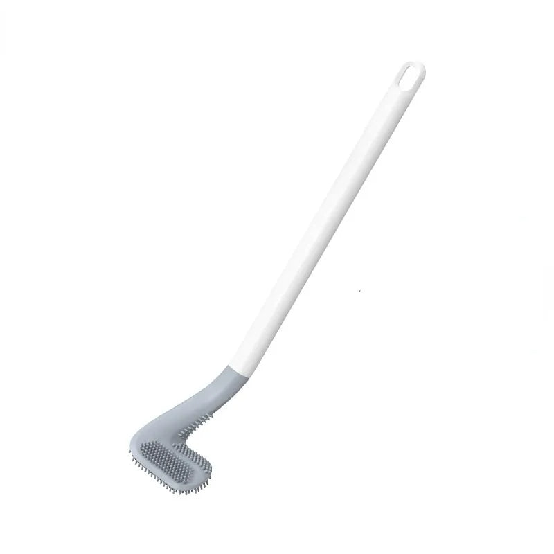 Olvoria | L-Shaped Toilet Brush with Silicone Bristles