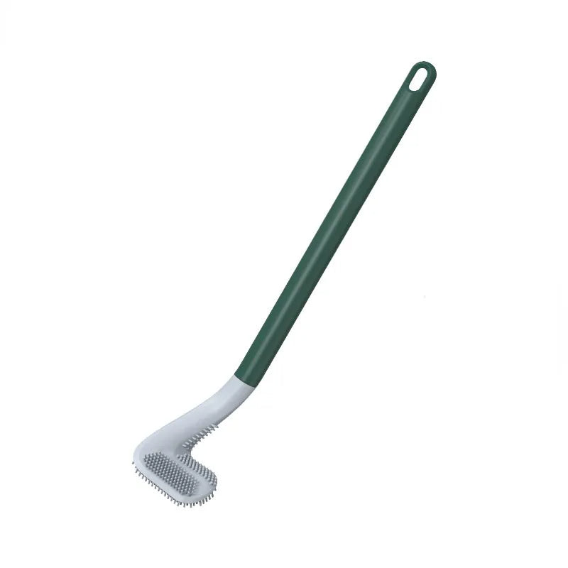 Olvoria | L-Shaped Toilet Brush with Silicone Bristles