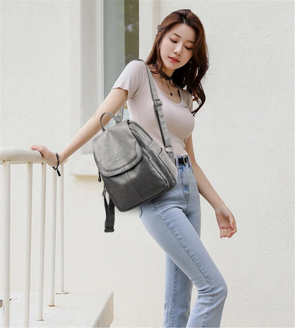 Olvoria | Leather Backpack for Women