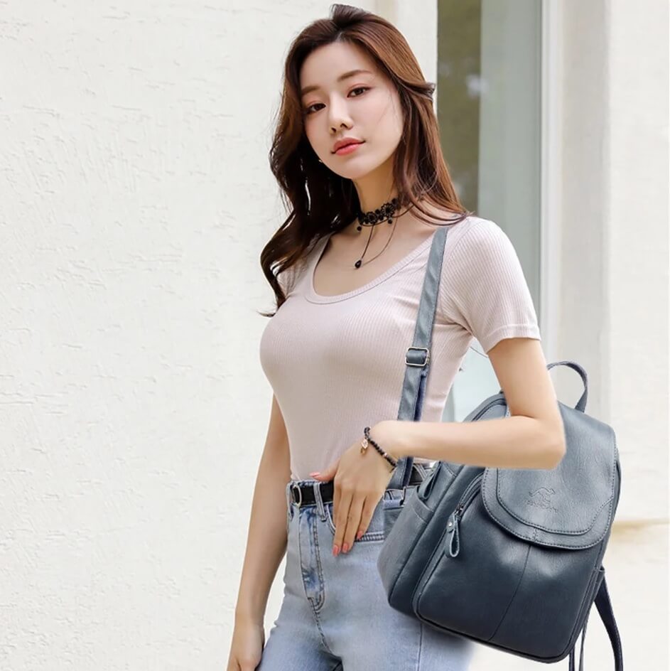 Olvoria | Leather Backpack for Women