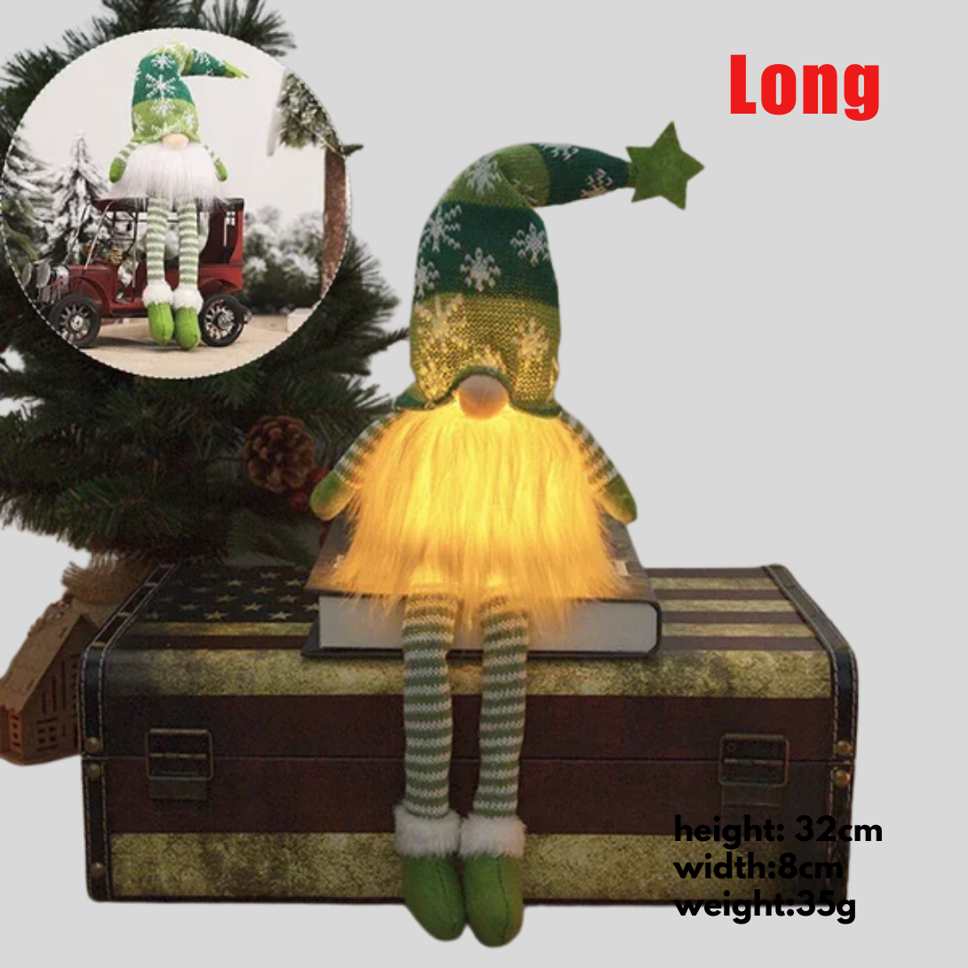Olvoria | LED Gnome Ornament with Knitted Hat