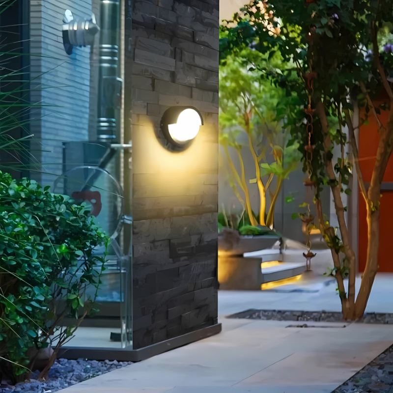 Olvoria | LED Outdoor Lamp with Motion Sensor, Rectangular Design
