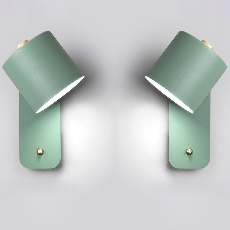 Olvoria | LED Wall Light with Switch | Modern Metal Design