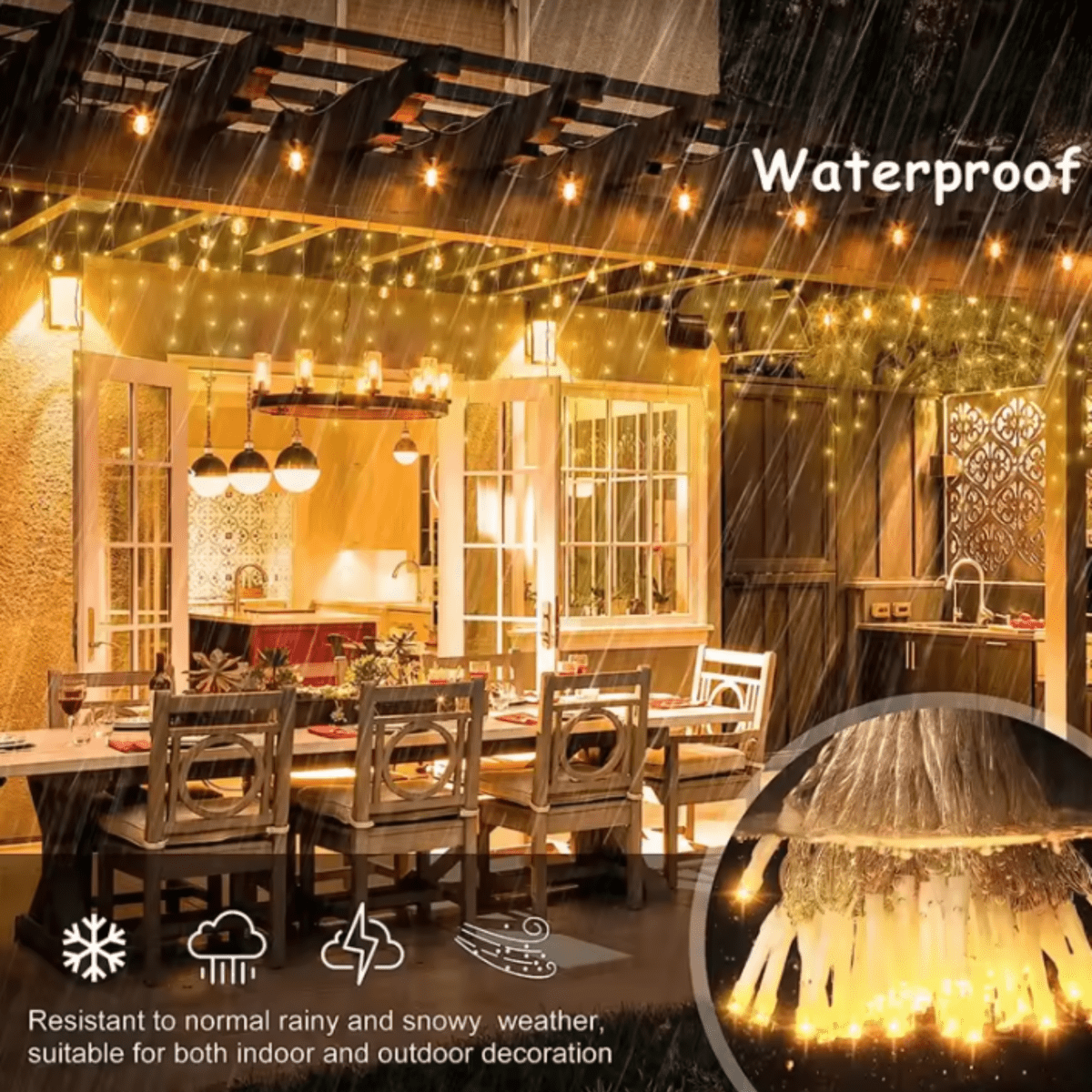 Olvoria | LUMICURTAIN – LED Garden Curtains for Sparkling Outdoor Atmosphere