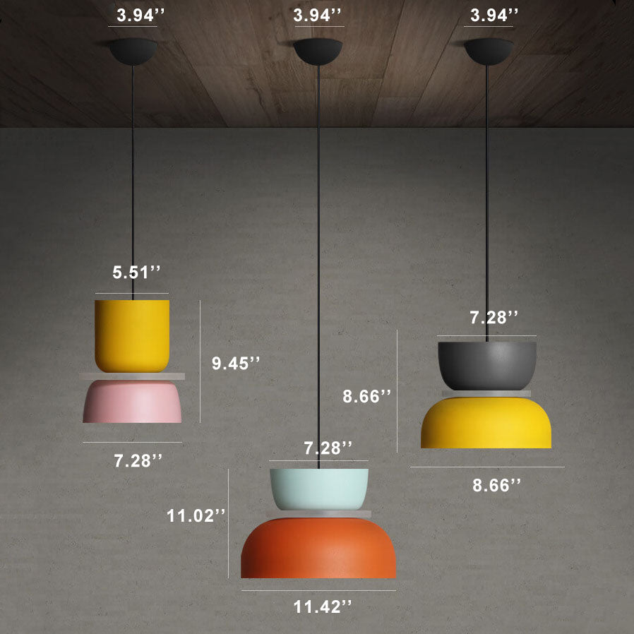 Olvoria | Macaron LED Pendant Light | Scandinavian Color Design