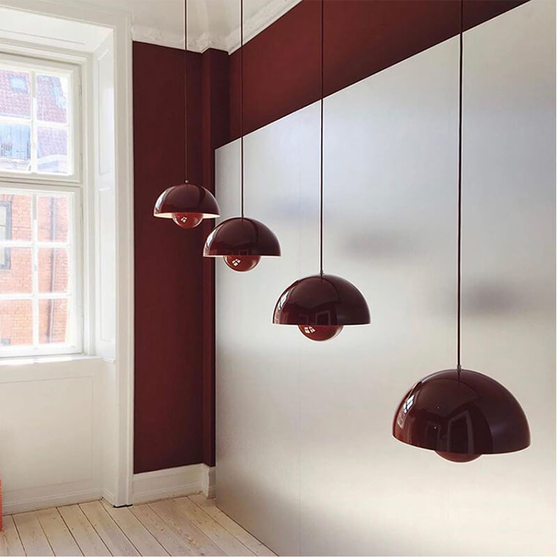 Olvoria | Macaron Pendant Light Semicircle | Nordic Dome Design