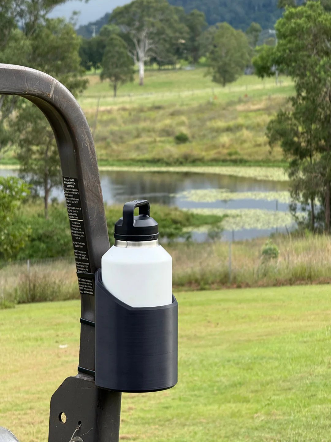 Olvoria | Magnetic Bottle Holder | Heavy-Duty Grip for Tools, Gym, or Garage | Non-Slip Bottle Mount