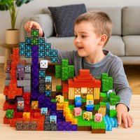 Olvoria | Ensemble de blocs de construction magnétiques pour enfants 200 pièces