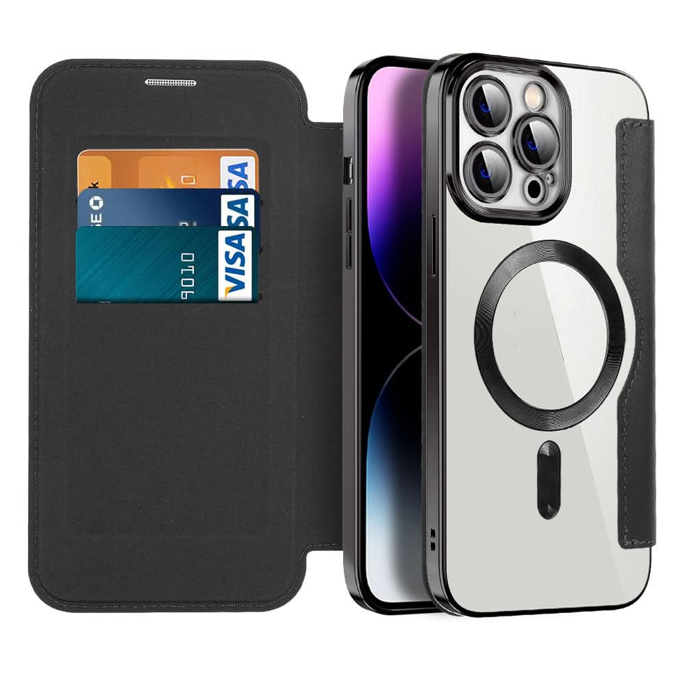Olvoria | Magnetic Leather Flip Case iPhone 11–14 Series