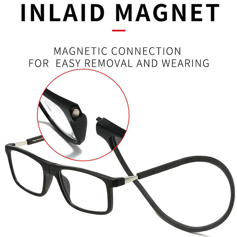 Olvoria | Magnetic Neck-Hanging Anti-Loss Anti-Blue Light Reading Glasses