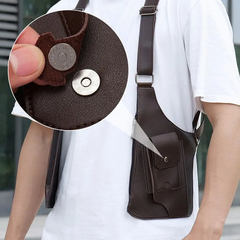 Olvoria | Men's Anti-Theft Shoulder Bag with Multiple Compartments