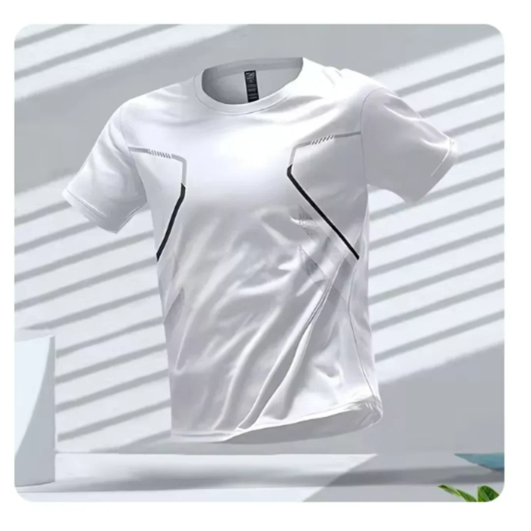 Olvoria | Men's Athletic Performance T-Shirt with Reflective Accents