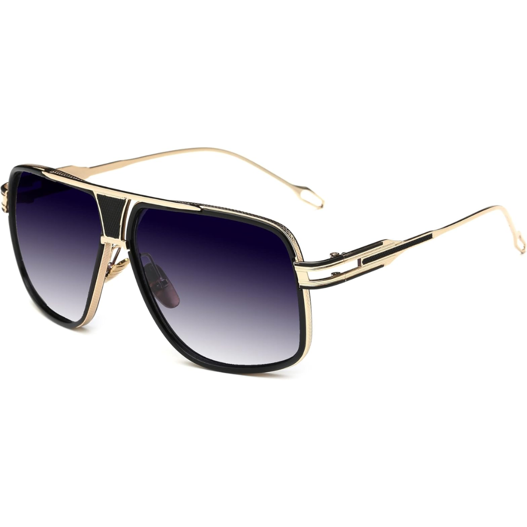 Olvoria | Men’s Aviator Sunglasses with Alloy Frame and UV Protection
