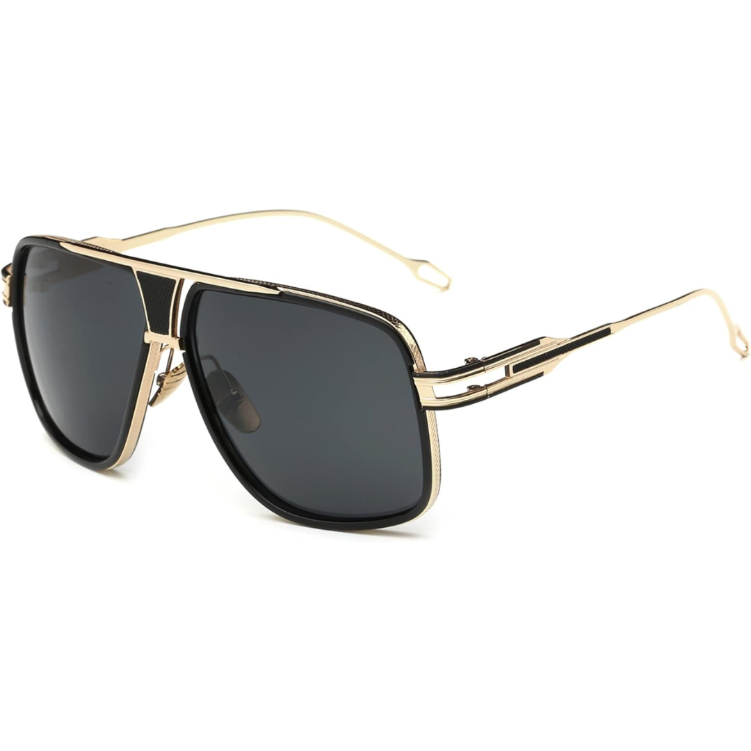 Olvoria | Men’s Aviator Sunglasses with Alloy Frame and UV Protection