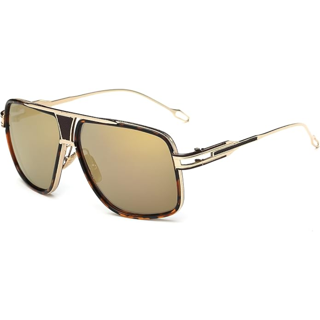 Olvoria | Men’s Aviator Sunglasses with Alloy Frame and UV Protection