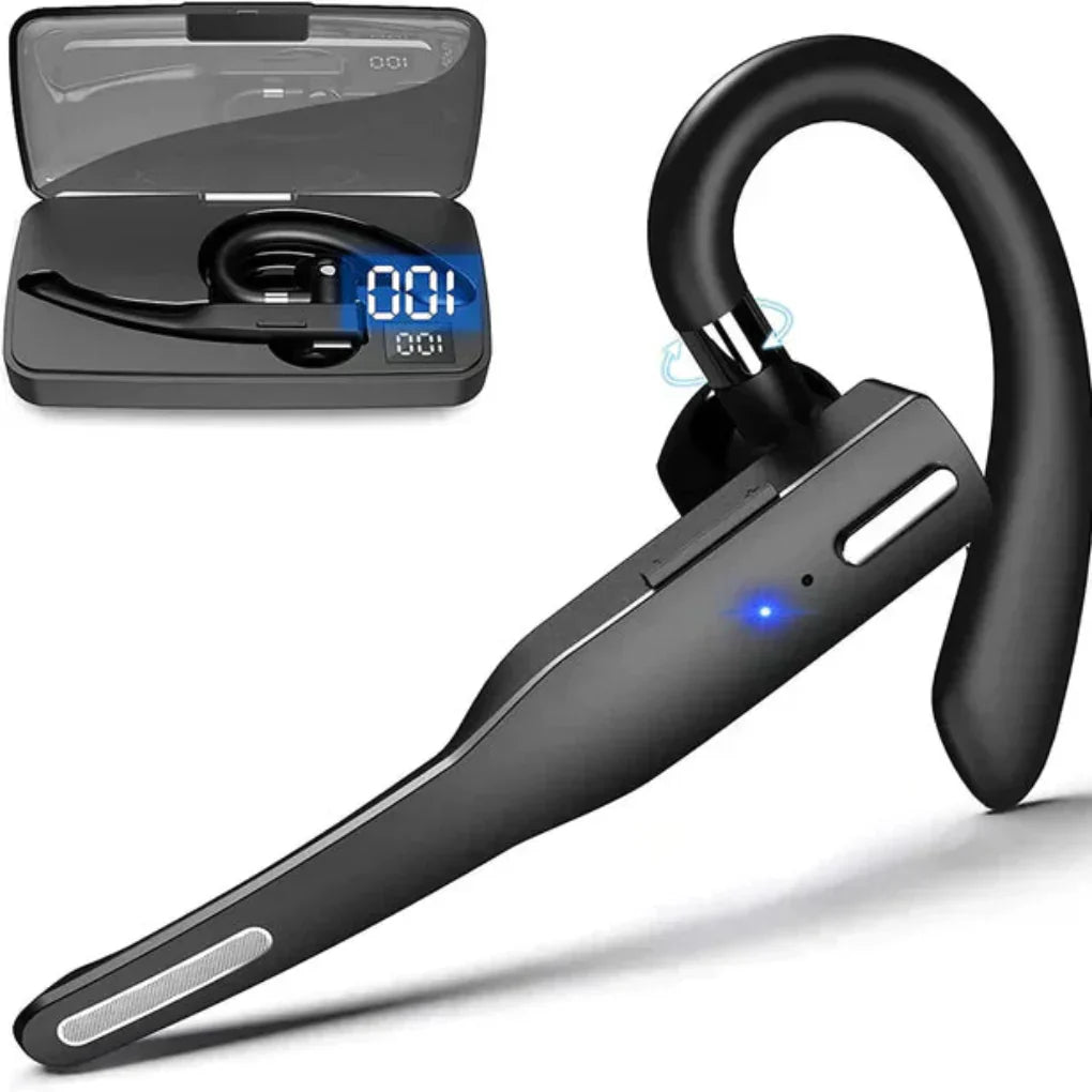 Olvoria | Men's Bluetooth 5.1 Earhook Headset with Noise Cancelling