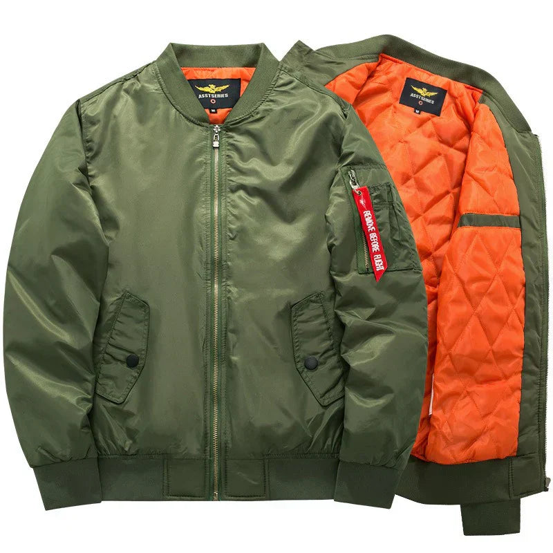 Olvoria | Men's Bomber Jacket – Quilted Lining Bomber