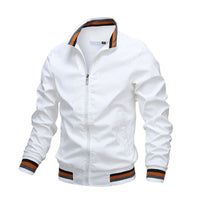 Olvoria | Blouson bomber pour homme avec col rayé