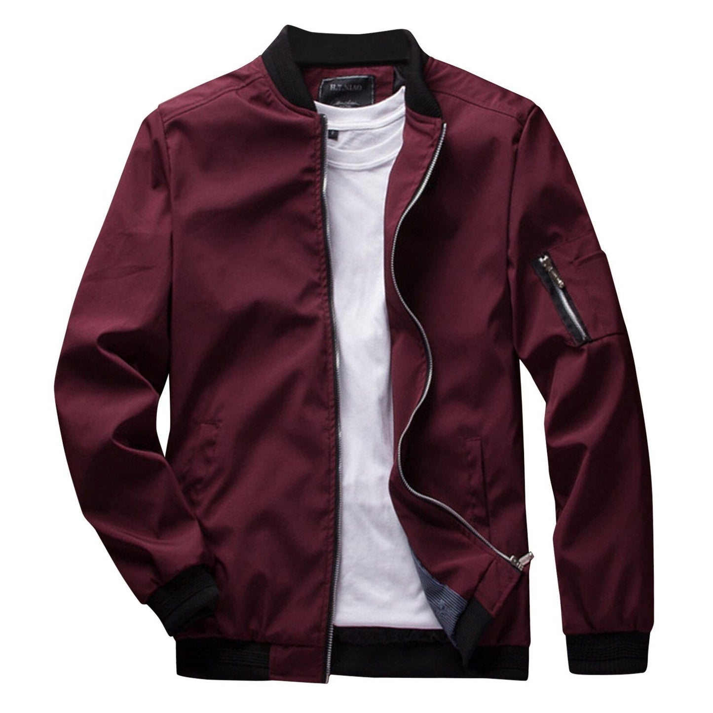 Olvoria | Men's Bomber Jacket - Zipper Detail