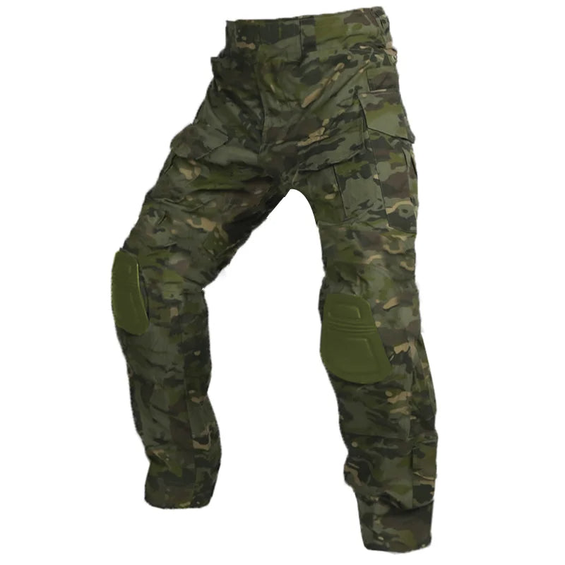 Olvoria | Men's Cargo Pants with Knee Pads