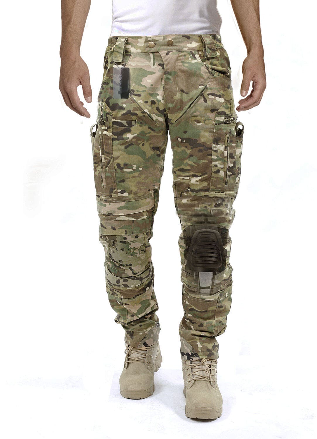 Olvoria | Men's Cargo Pants with Knee Pads