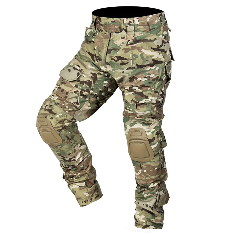 Olvoria | Men's Cargo Pants with Knee Pads