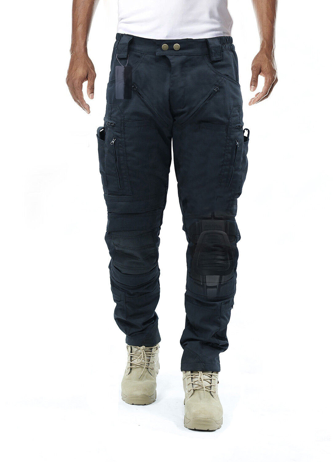 Olvoria | Men's Cargo Pants with Knee Pads