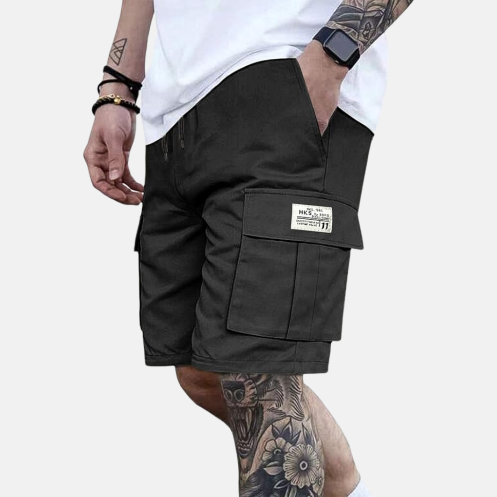 Olvoria | Men's Cargo Shorts with Elastic Waist