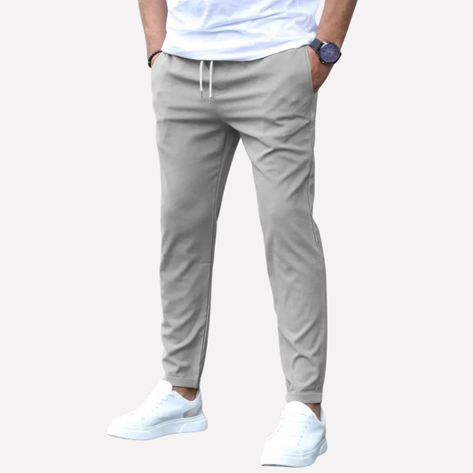 Olvoria | Men's Casual Trousers with Drawstring Waist